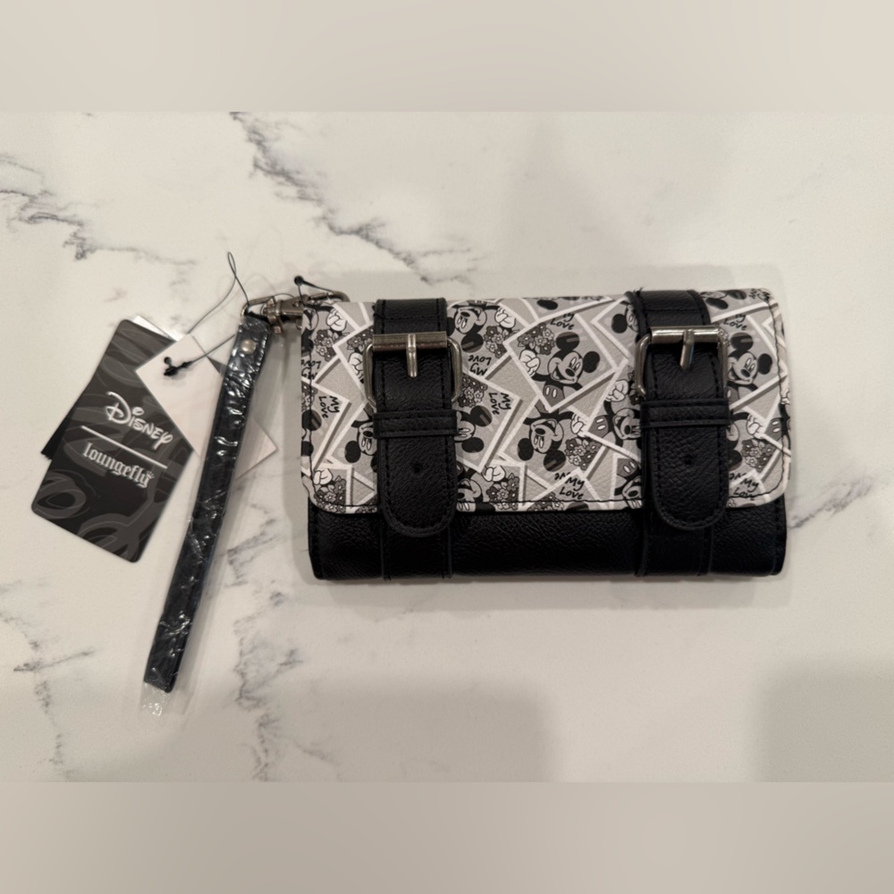 Loungefly Disney Mickey Mouse Black and White Comic Wallet